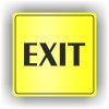 Cedule exit- východ – plast (piktogram)