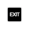 Cedule exit- východ | Piktogram (čtverec)
