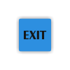 Cedule exit- východ | Piktogram (čtverec)
