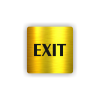 Cedule exit- východ | Piktogram (čtverec)