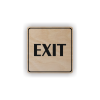 Cedule exit- východ | Piktogram (čtverec)