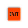 Cedule exit- východ | Piktogram (čtverec)