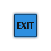 Cedule exit- východ | Piktogram (čtverec)