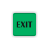 Cedule exit- východ | Piktogram (čtverec)