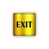 Cedule exit- východ | Piktogram (čtverec)
