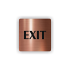 Cedule exit- východ | Piktogram (čtverec)