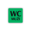 Cedule wc muži | Piktogram (čtverec)