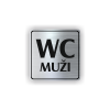 Cedule wc muži | Piktogram (čtverec)