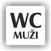 Piktogram - WC MUŽI