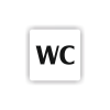 Cedule wc | Piktogram (čtverec)