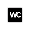 Cedule wc | Piktogram (čtverec)