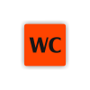 Cedule wc | Piktogram (čtverec)