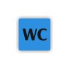 Cedule wc | Piktogram (čtverec)