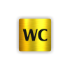 Cedule wc | Piktogram (čtverec)