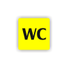 Cedule wc | Piktogram (čtverec)
