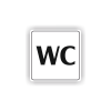 Cedule wc | Piktogram (čtverec)