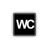 Cedule wc | Piktogram (čtverec)