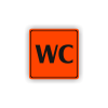 Cedule wc | Piktogram (čtverec)