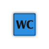 Cedule wc | Piktogram (čtverec)