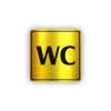 Cedule wc | Piktogram (čtverec)