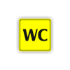 Cedule wc | Piktogram (čtverec)