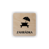 Cedule zahrádka | Piktogram (čtverec)