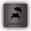 Cedule zahrádka – plast (piktogram)