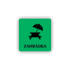 Cedule zahrádka | Piktogram (čtverec)