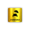 Cedule zahrádka | Piktogram (čtverec)