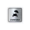 Cedule zahrádka | Piktogram (čtverec)