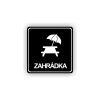 Cedule zahrádka | Piktogram (čtverec)