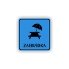 Cedule zahrádka | Piktogram (čtverec)