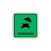 Cedule zahrádka | Piktogram (čtverec)