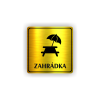 Cedule zahrádka | Piktogram (čtverec)
