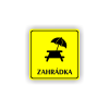 Cedule zahrádka | Piktogram (čtverec)
