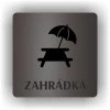 Cedule zahrádka – plast (piktogram)