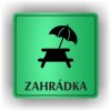 Cedule zahrádka – plast (piktogram)