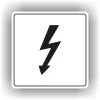 Cedule vysoké napětí – plast (piktogram)