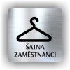 Cedule šatna zaměstnanci – plast (piktogram)