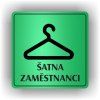 Cedule šatna zaměstnanci – plast (piktogram)