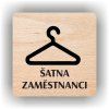 Cedule šatna zaměstnanci – plast (piktogram)