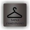 Cedule šatna zaměstnanci – plast (piktogram)