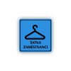 Cedule šatna zaměstnanci | Piktogram (čtverec)