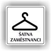 Cedule šatna zaměstnanci – plast (piktogram)