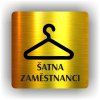 Cedule šatna zaměstnanci – plast (piktogram)