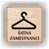 Cedule šatna zaměstnanci – plast (piktogram)