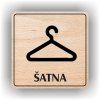 Cedule šatna – plast (piktogram)