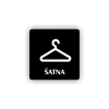 Cedule šatna | Piktogram (čtverec)