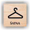 Cedule šatna – plast (piktogram)