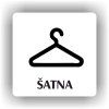 Cedule šatna – plast (piktogram)